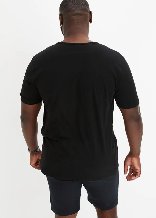 CAMISETA CON CORTE CóMODO (2 UNIDADES) BLANCONEGRO